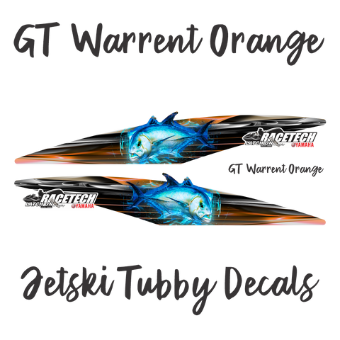 GT Warrent Orange Tubby Decal