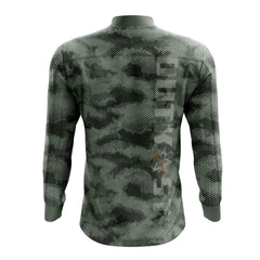 Green Hex Camo Fishing Shirt