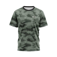 Green Hex Camo Fishing TShirt