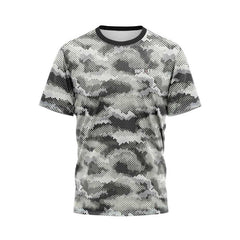 Grey Hex Camo Fishing Shirt