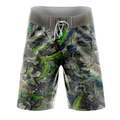 Grey Pelagic Camo SlimFit BoardShorts