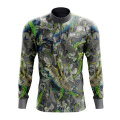 Grey Pelagic Camo Fishing Shirt