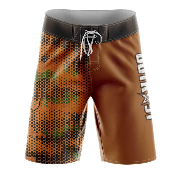 OrangeHexCamo Slimfit BoardShorts