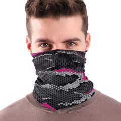 Pink Hex Camo Bandana