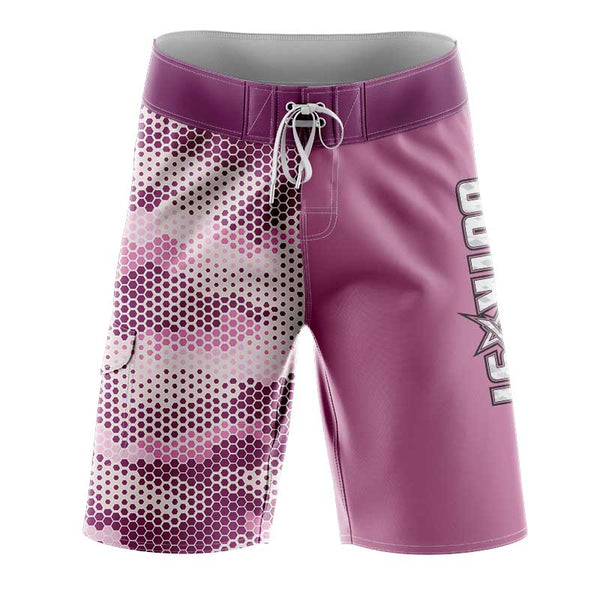 PinkHexCamo Slimfit BoardShorts