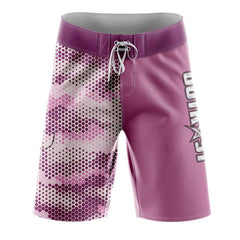 PinkHexCamo Slimfit BoardShorts