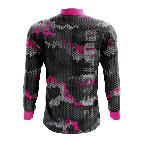 Pink Hex Camo Fishing Shirt