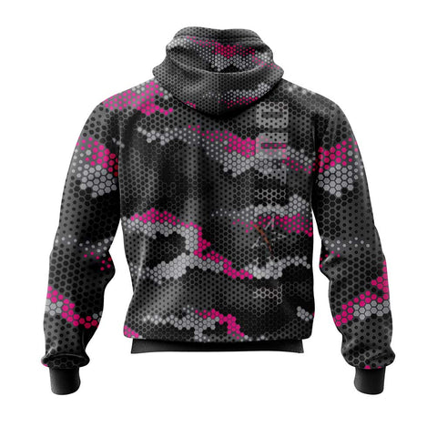 Pink Hex Camo Hoodie