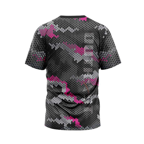 Pink Hex Camo Fishing TShirt