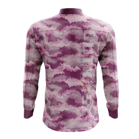 Pink Pixel Camo Fishing Shirt