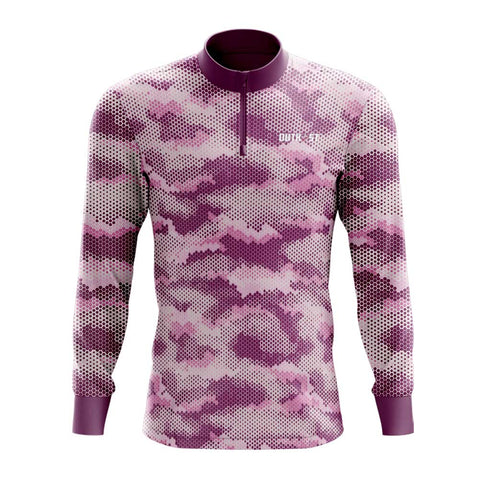 Pink Pixel Camo Fishing Shirt