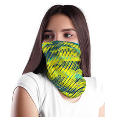 Yellow Hex Camo Bandana