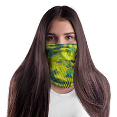 Yellow Hex Camo Bandana