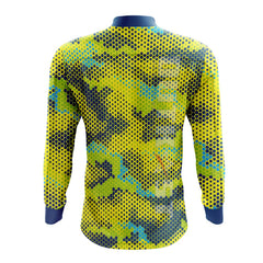 Yellow Pixel Camo Fishing Shirt