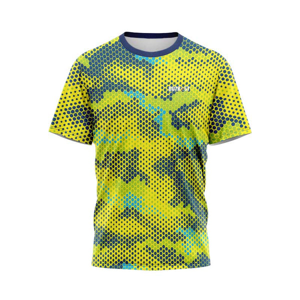 Yellow Pixel Camo Fishing TShirt