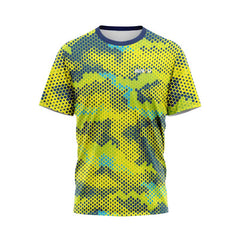 Yellow Pixel Camo Fishing TShirt